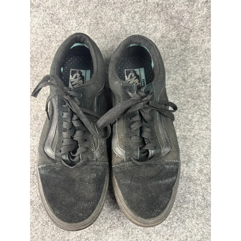 Vans Old Skool ComfyCush Mens Size 8.5 Black Suede Canvas Skate Shoes